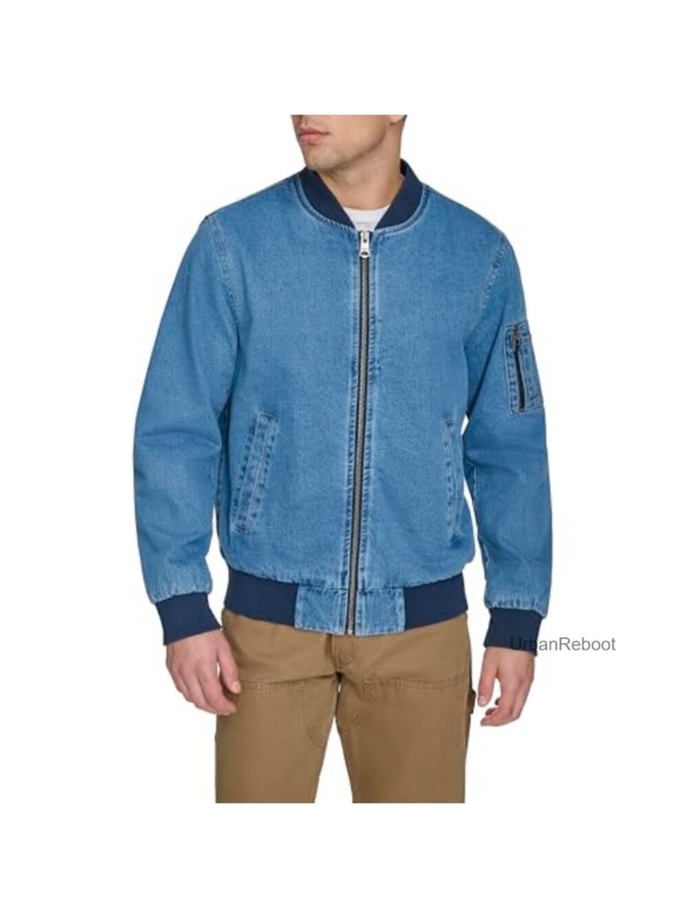 Levi's Men's Flight Satin Unfilled MA-1 Bomber Jacket Medium